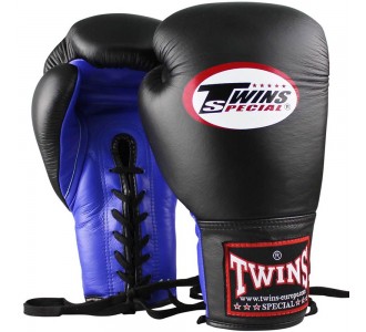 Боксерские перчатки Twins Special (BGLL-1 black/blue)